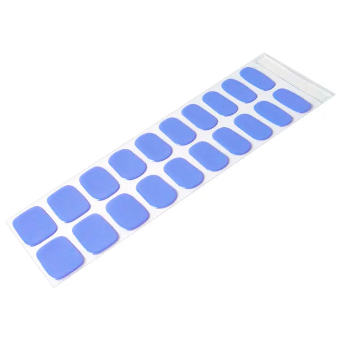 PERIWINKLE - SEMI-CURED GEL NAIL STICKERS 20 STRIPS