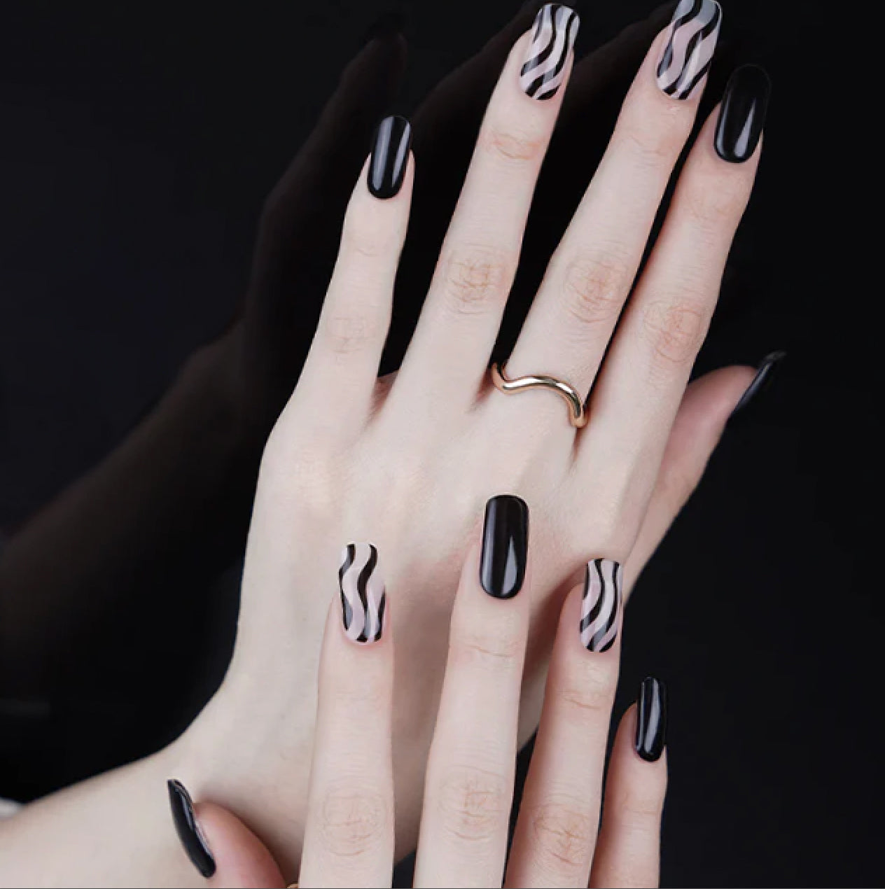 ZEBRA - SEMI-CURED GEL NAIL STICKERS 20 STRIPS