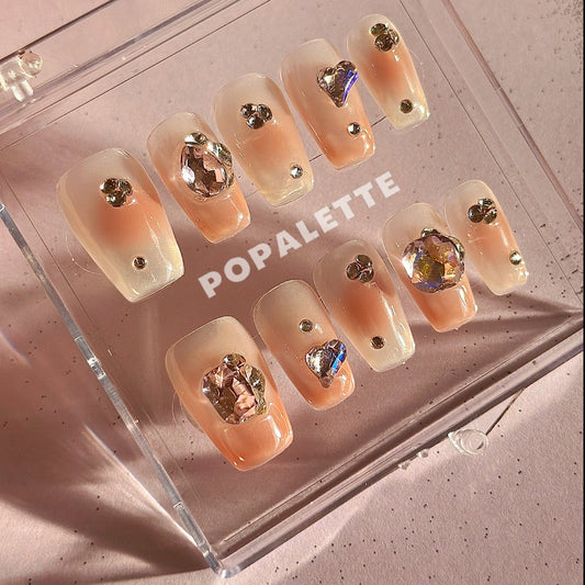 POPALETTE Obsession - 100% Handmade/Hand-painted Press On Nails