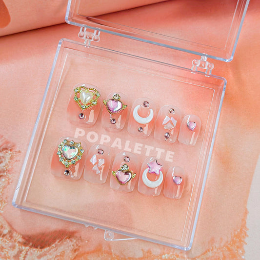 Sailor Moon Blushed Glossy finish Press On Nails - POPALETTE