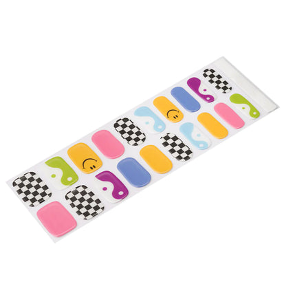 GOOD VIBES ONLY - SEMI-CURED GEL NAIL STICKERS 20 STRIPS