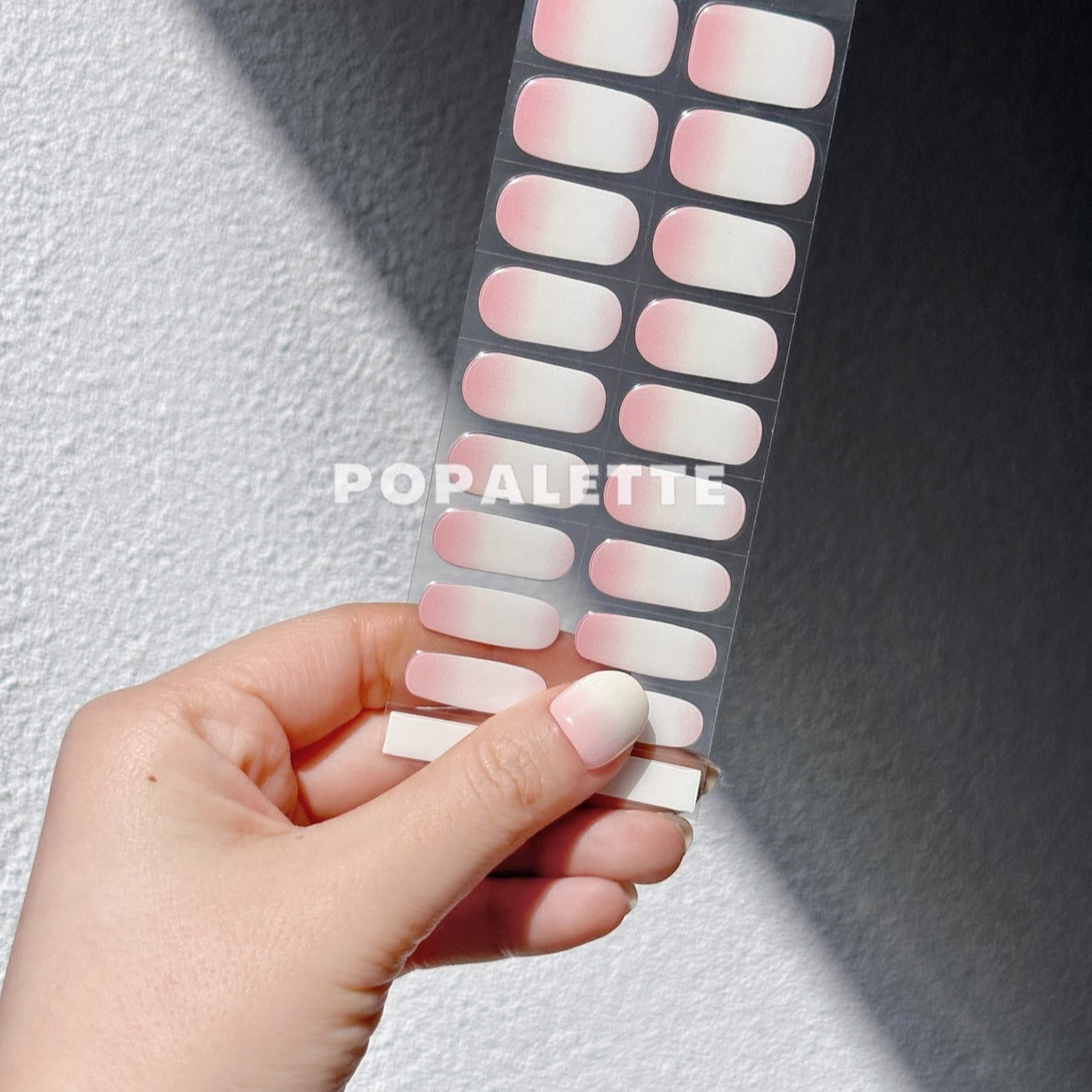 OMBRE BLUSH PINK - SEMI-CURED GEL NAIL STICKERS 20 STRIPS